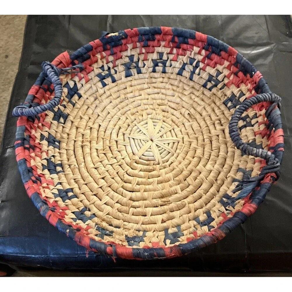 Patterned Woven Basket